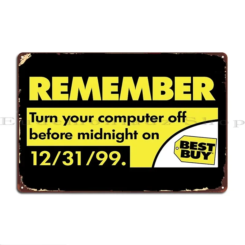 Home Cinema Wall Design - 1999 Reminder Original Metal Plaque Cinema