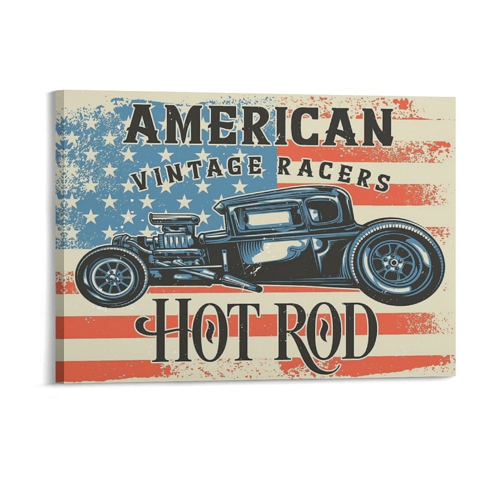 Home Cinema Wall Design - American Hot Rod Canvas Painting Kitchen