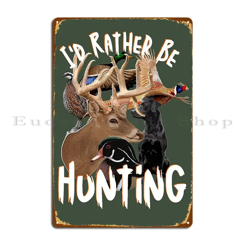 Home Cinema Wall Design - I D Rather Be Hunting Wildlife