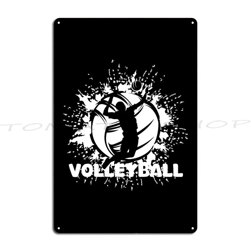 Home Cinema Wall Design - Play Volleyball Player Indoor Sport Classic
