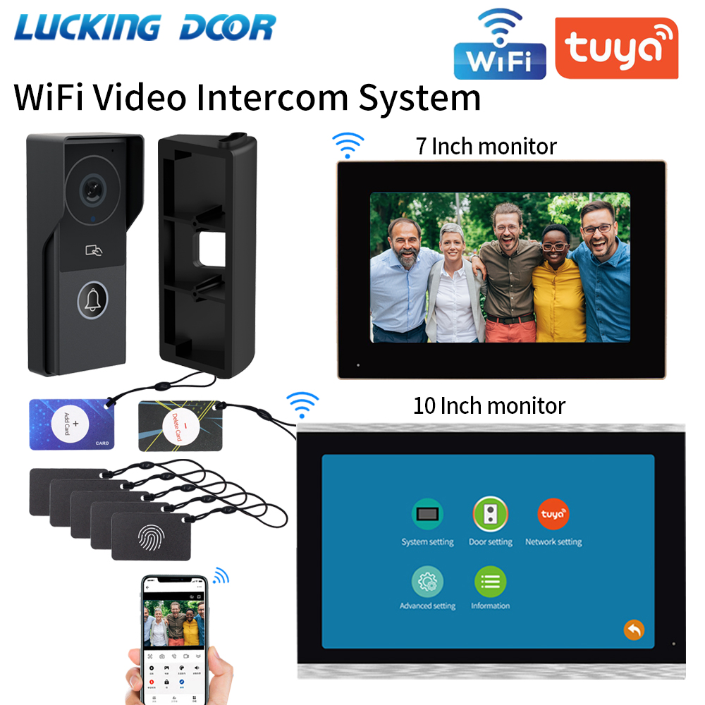 Home Cinema Kit - 7/10 Inch Video Intercom 1080P Doorbell