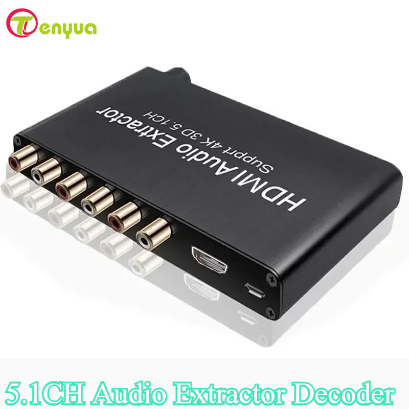 Surround Sound Decoder - 4K 3D 5.1 Channel 5.1CH Audio