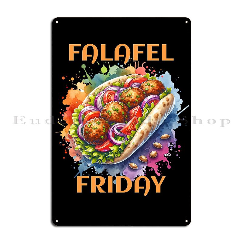 Watercolor Falafel Friday Holi - đánh giá và giá Home Cinema Wall Design