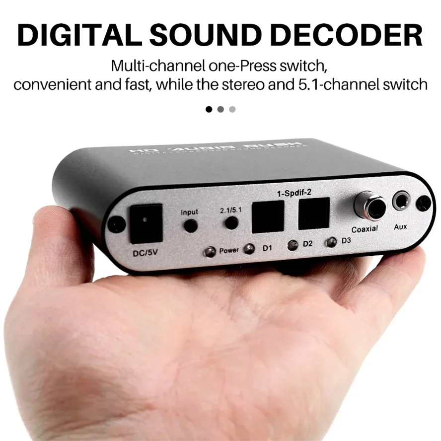 Digital to Analog 5.1 Audio De - đánh giá và giá Surround Sound Decoder