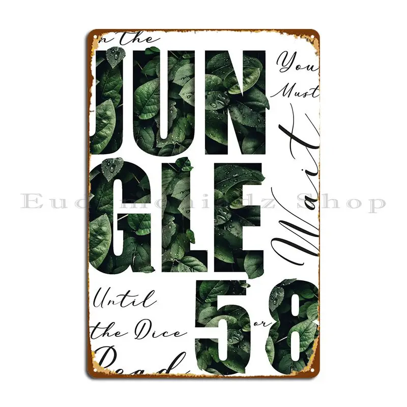 Jungle Of Jumanji Metal Sign W - đánh giá và giá Home Cinema Wall Design