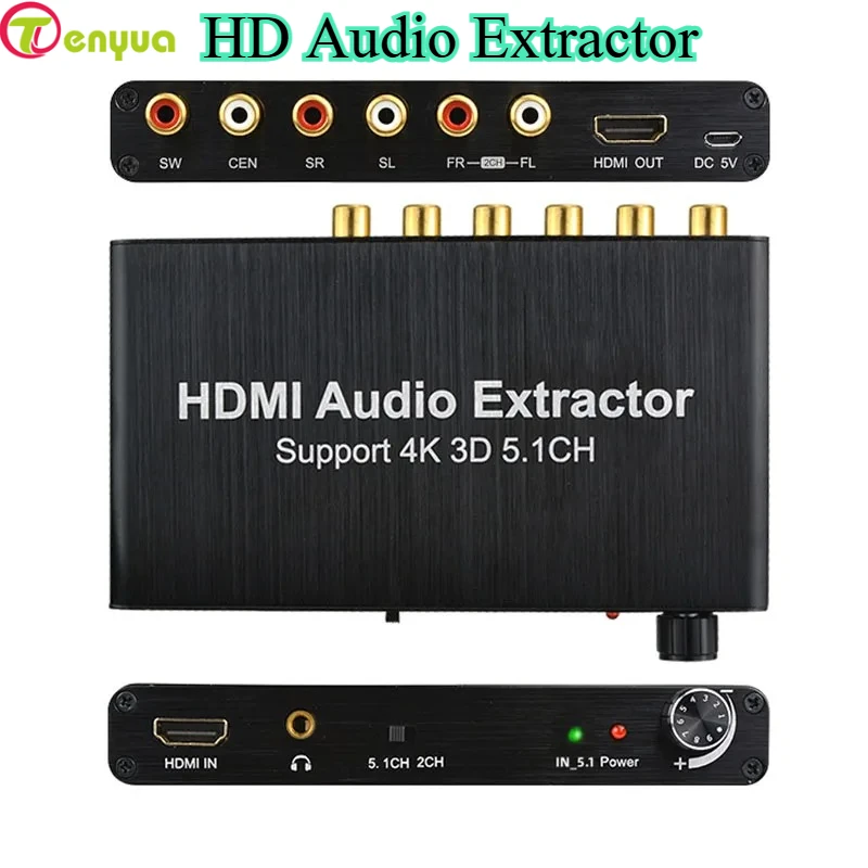 4K HD Audio Extractor Decoder  - đánh giá và giá Surround Sound Decoder