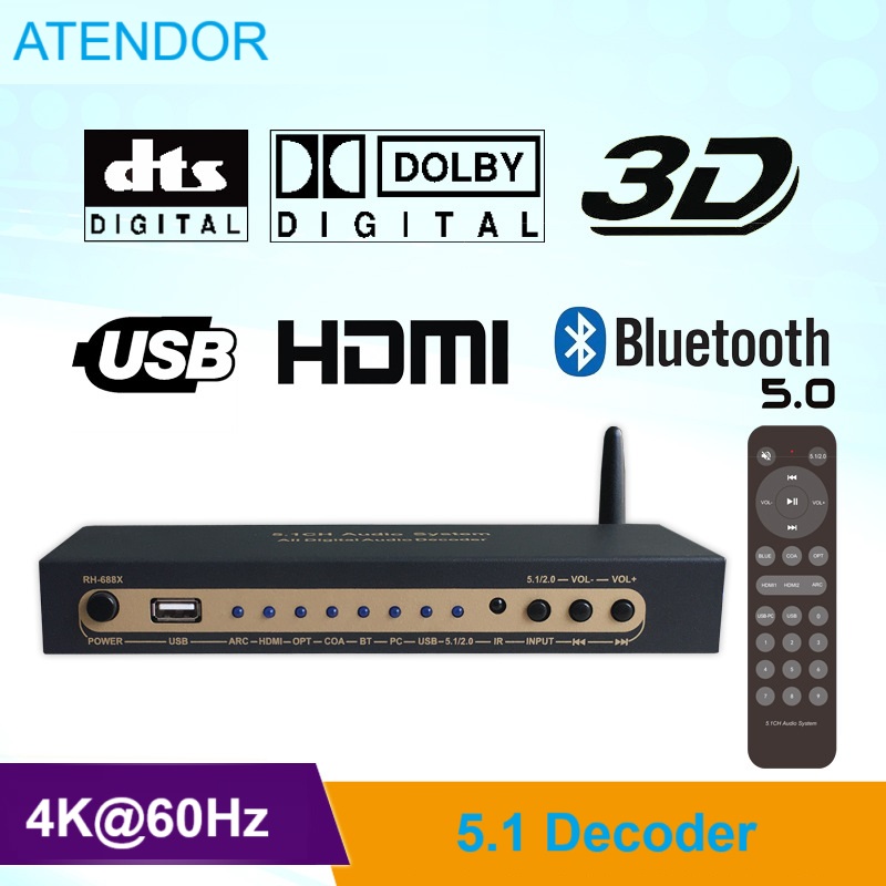 DTS Dolby Digital Audio 5.1 De - đánh giá và giá Surround Sound Decoder